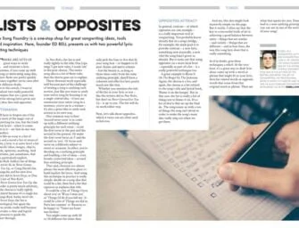 Lists & Opposites