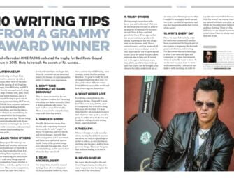 10 writing tips from Grammy Award winner Mike Farris