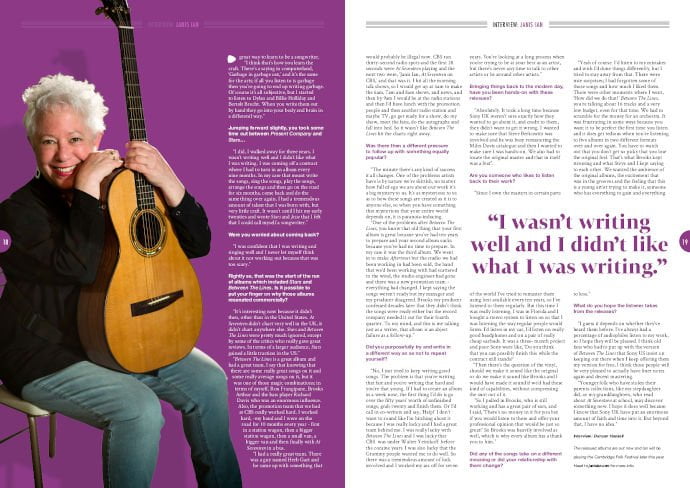Janis Ian: interviewed in Songwriting Magazine Summer 2018