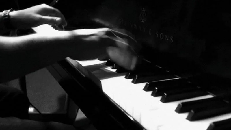 Playing piano