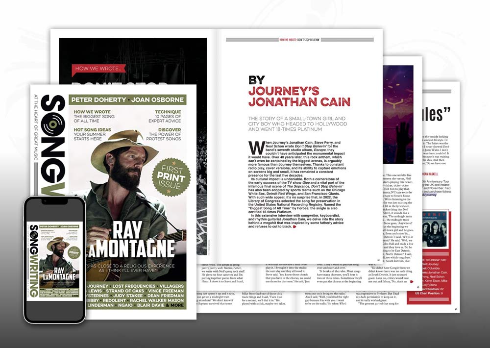 How we wrote 'Don't Stop Believin'' in Songwriting Magazine